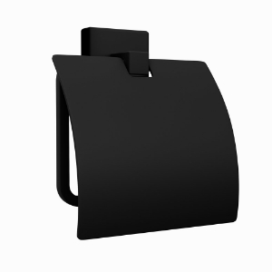 Picture of Toilet Roll Holder with Flap - Black Matt