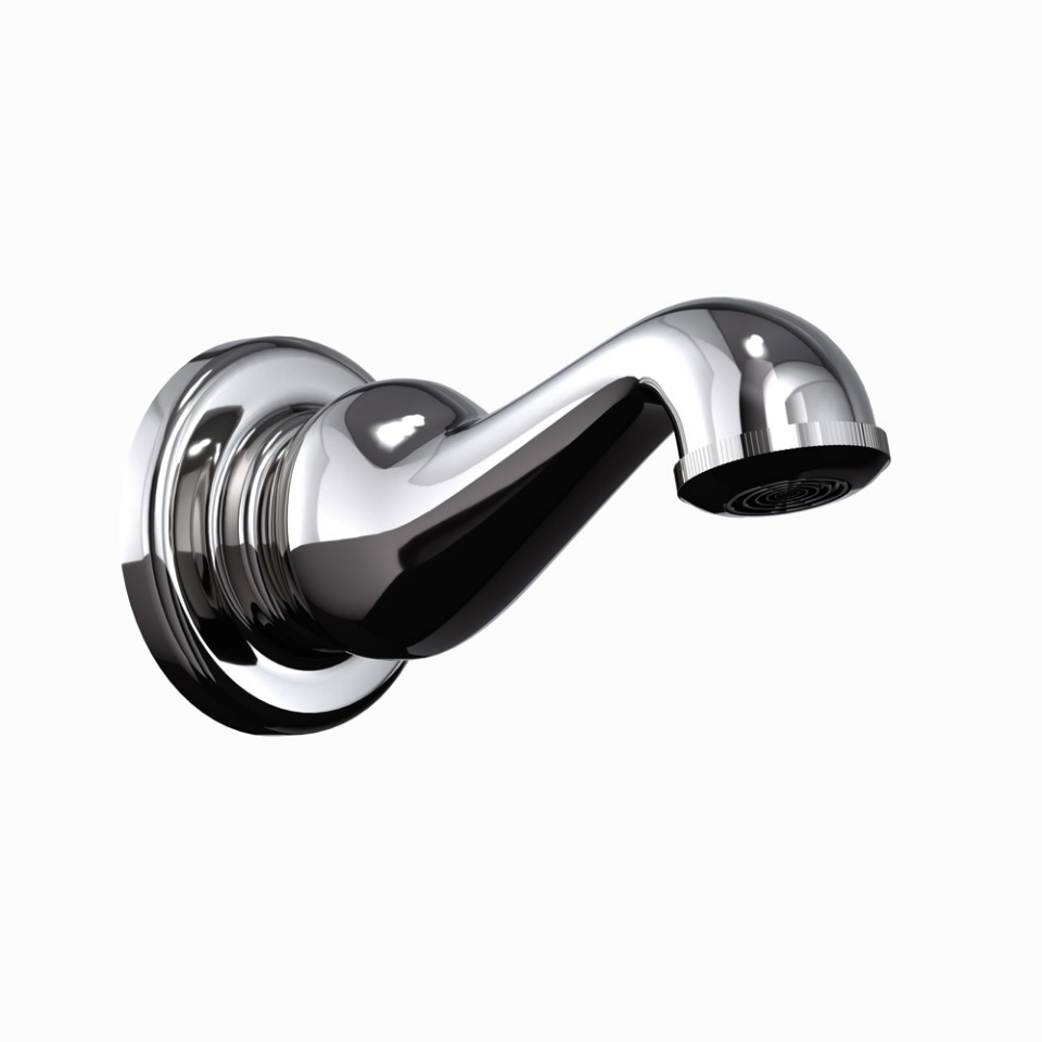 Queen's Bath Tub Spout + Wall Flange SPJCHR7429 Jaquar