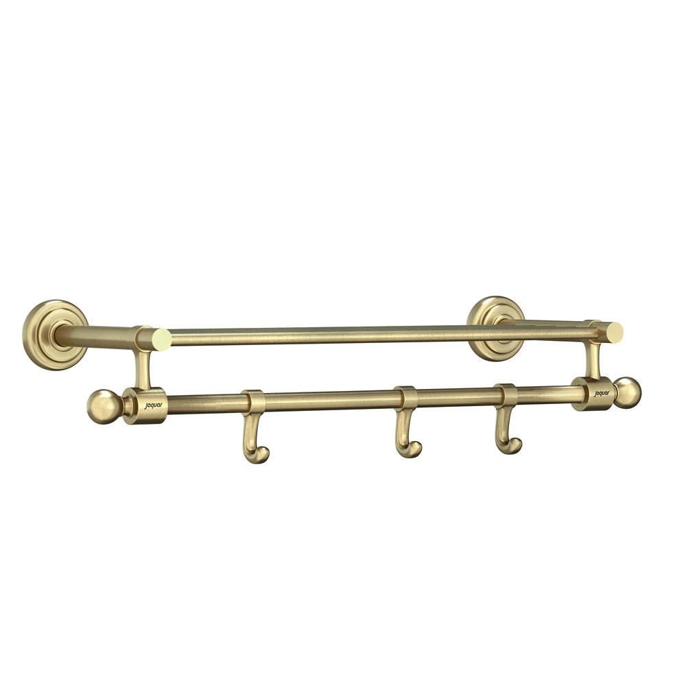 Queen's Bathroom Towel Rack with Lower Hanger 450mm JAQUAR