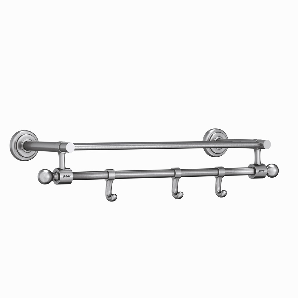 Queen's Bathroom Towel Rack with Lower Hanger 450mm JAQUAR
