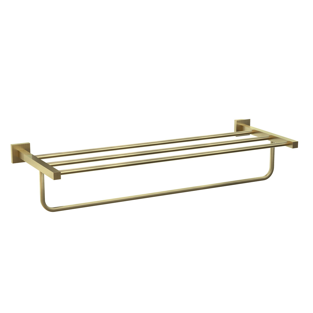 Kubix Prime Bathroom Towel Rack with Lower Hanger | 600mm | Jaquar