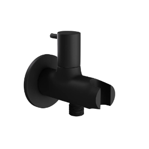 Picture of Round Wall Outlet - Black Matt