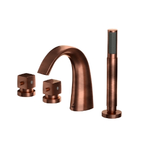 Picture of Thermostatic Bath and Shower Mixer - Antique Copper