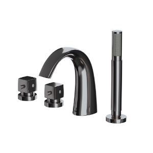 Picture of Thermostatic Bath and Shower Mixer - Black Chrome