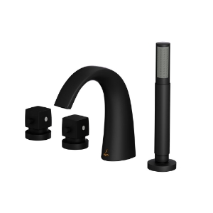Picture of Thermostatic Bath and Shower Mixer - Black Matt