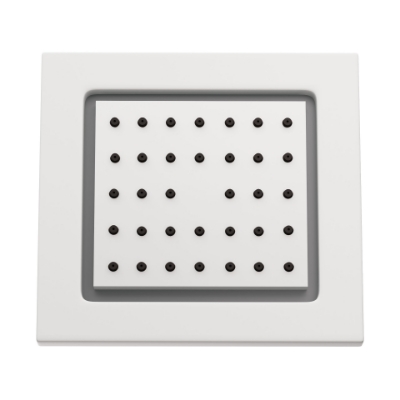 Picture of Body Shower 130x120mm Rectangular Shape - White Matt