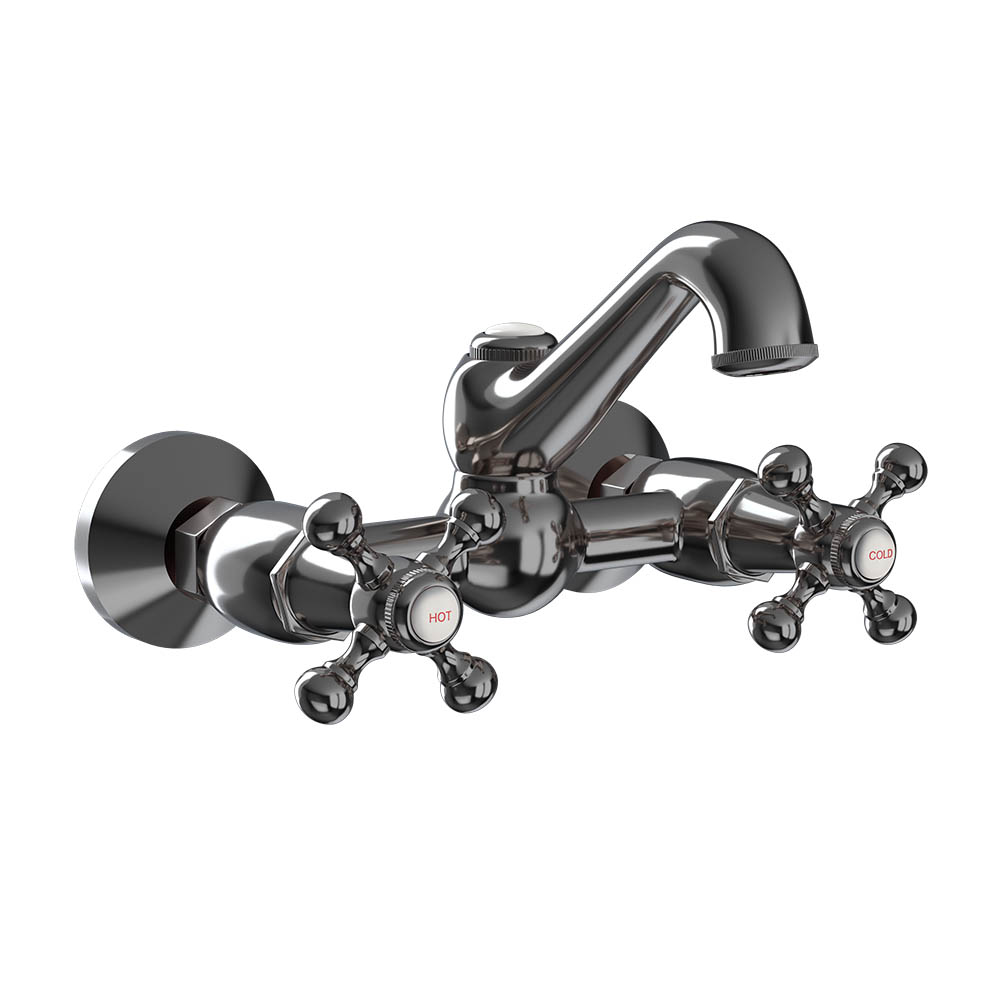 Queen's Double Lever Wall Kitchen Sink Mixer JAQUAR