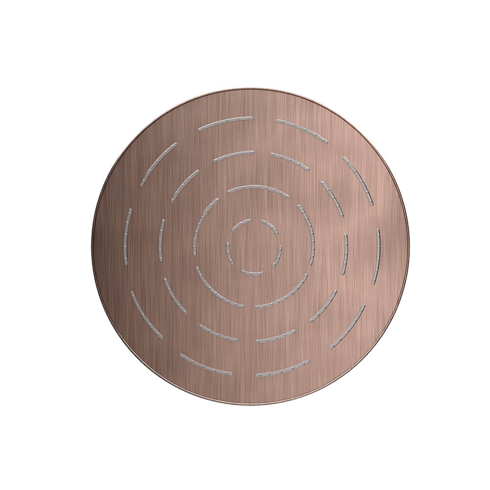 Picture of Round Shape Single Flow Maze Overhead Shower - Antique Copper