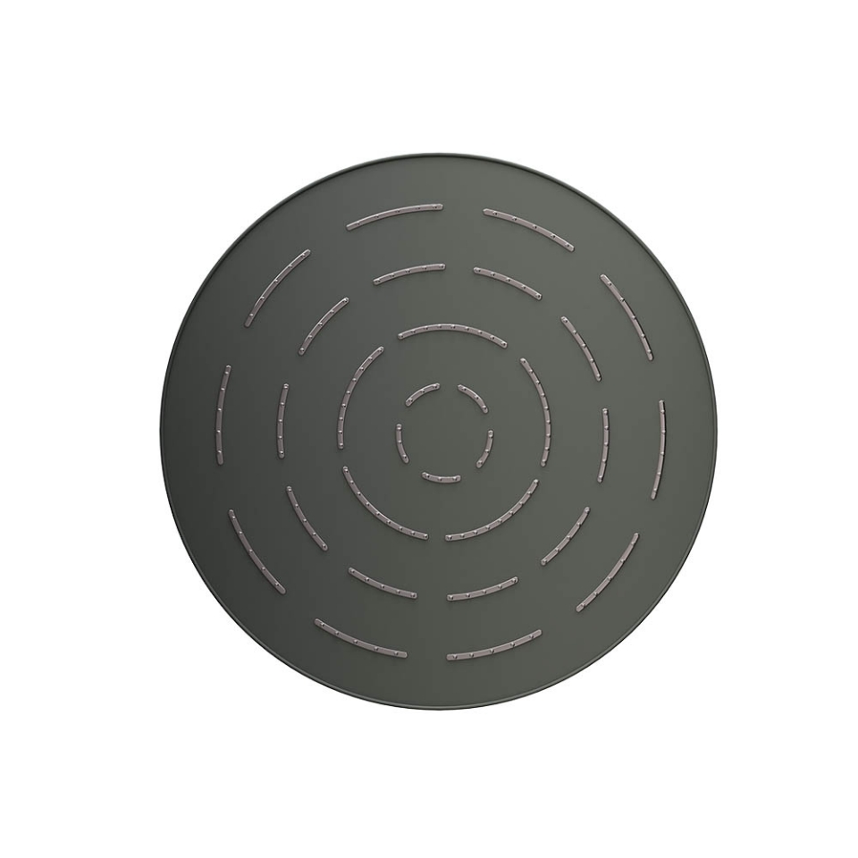 Picture of Round Shape Single Flow Maze Overhead Shower - Graphite