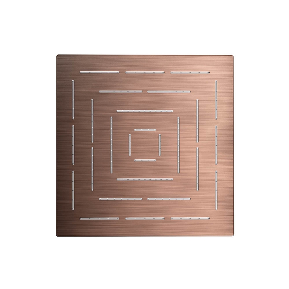 Picture of Square Shape Single Flow Maze Overhead Shower - Antique Copper