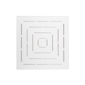 Picture of Square Shape Single Flow Maze Overhead Shower - White Matt