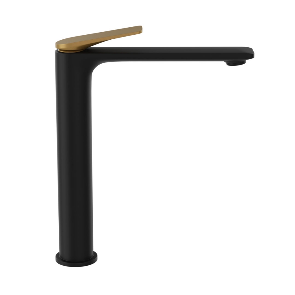 Picture of Single Lever Tall Boy - Lever: Gold Matt PVD | Body: Black Matt