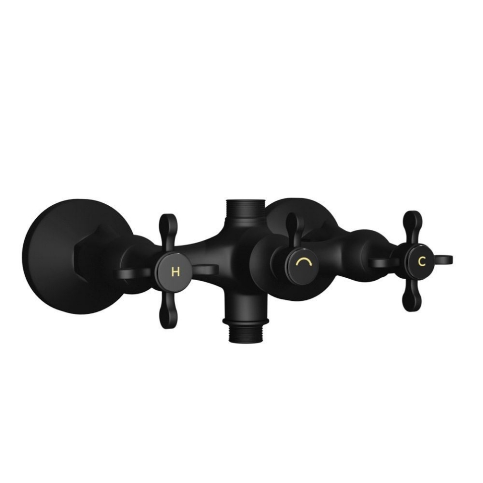 Picture of Exposed Wall Mixer - Black Matt