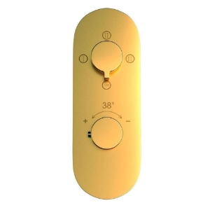 Picture of Aquamax Thermostatic Shower Mixer With 3-Way Diverter - Gold Bright PVD