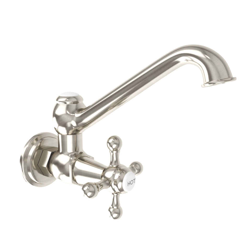 Queen's Sink Cock with Swinging Spout Wall Mounted Jaquar