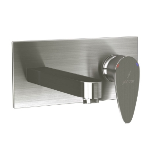 Picture of Exposed Part Kit of Single Lever Basin Mixer Wall Mounted - Stainless Steel