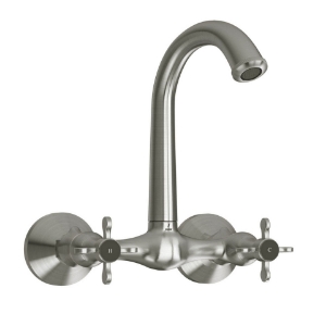 Picture of Sink Mixer with Short Swinging Spout - Stainless Steel