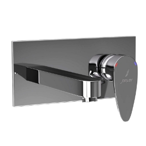 Picture of Exposed Part Kit of Single Lever Basin Mixer Wall Mounted - Black Chrome