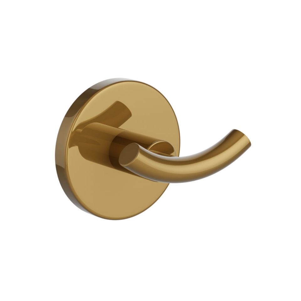 Picture of Double Coat Hook - Gold Bright PVD