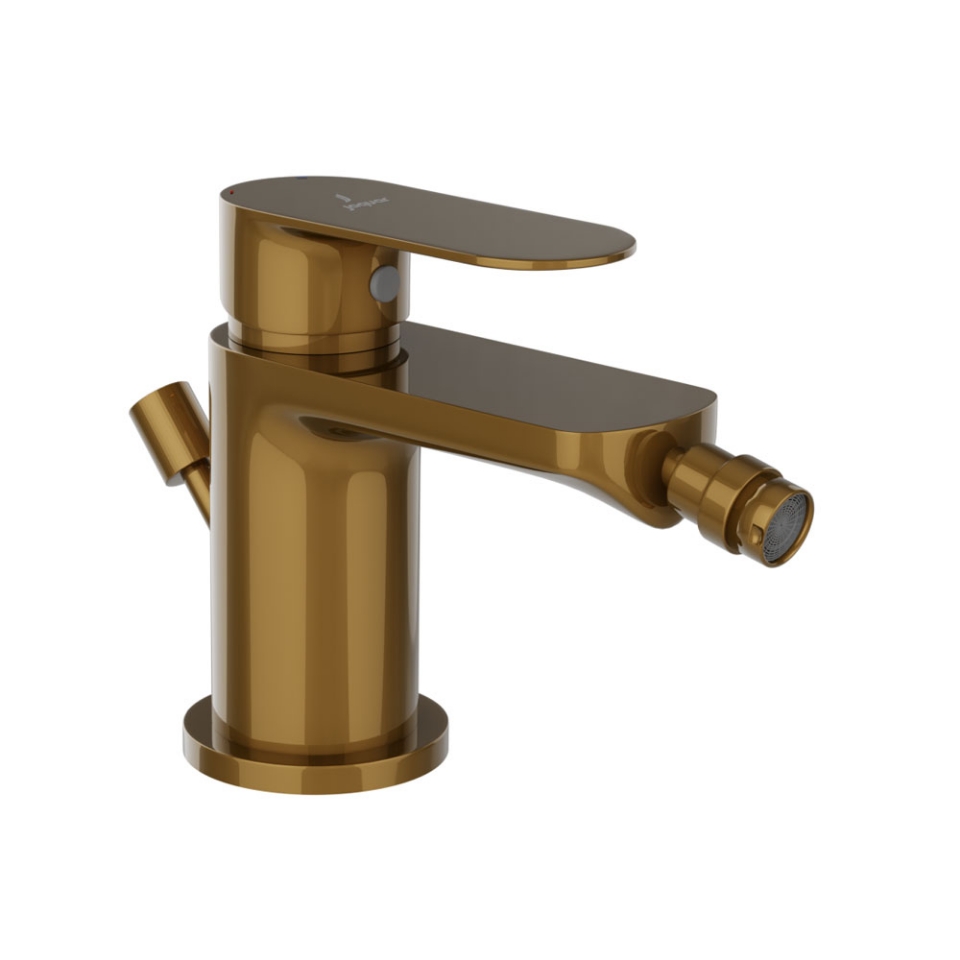 Picture of Single Lever Bidet Mixer with Popup Waste - Gold Bright PVD