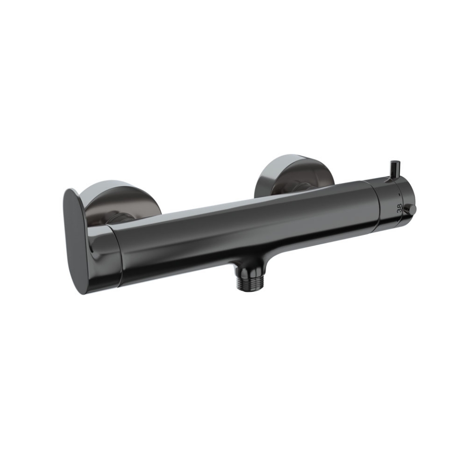 Picture of Exposed Shower Mixer (Wall Mounted) - Black Chrome