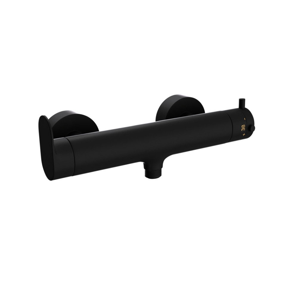 Picture of Exposed Shower Mixer (Wall Mounted) - Black Matt