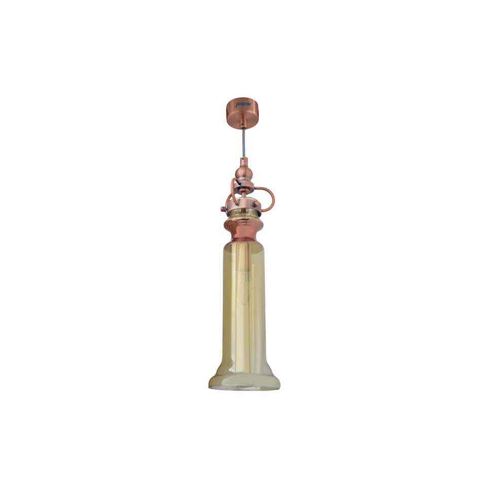 Picture of 1 Light Cognac Glass Pendant
