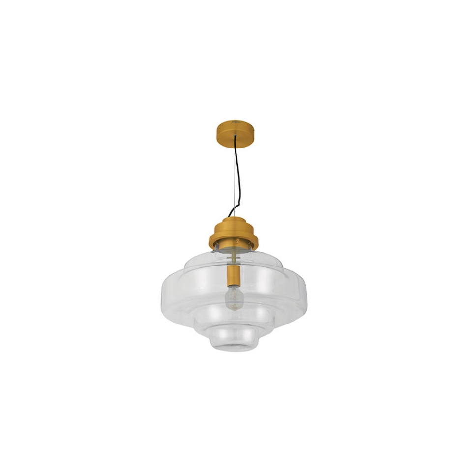 Picture of 1 Light Clear Glass Pendant Light