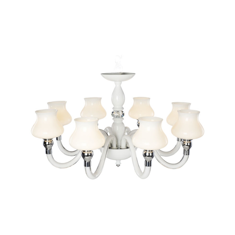 Picture of 8 LT White Pitcher Chandelier