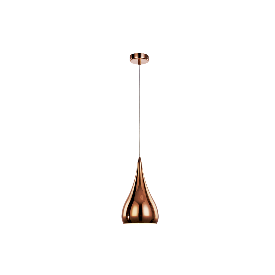 Jaquar Lighting 130mm Copper Finish Glass Pendant 1200mm Height JAQUAR