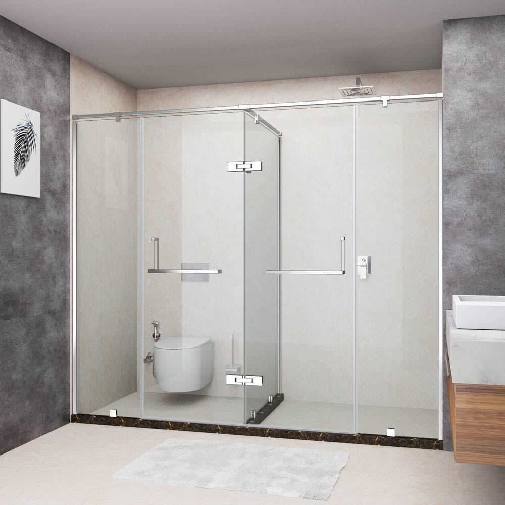 Stark T Shaped 2 Shower Enclosures with 2 Openable Doors Jaquar