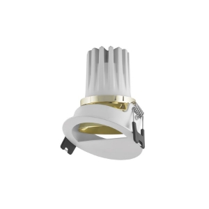 Eris- White Surface with Gold Reflector Square COB Light | Jaquar