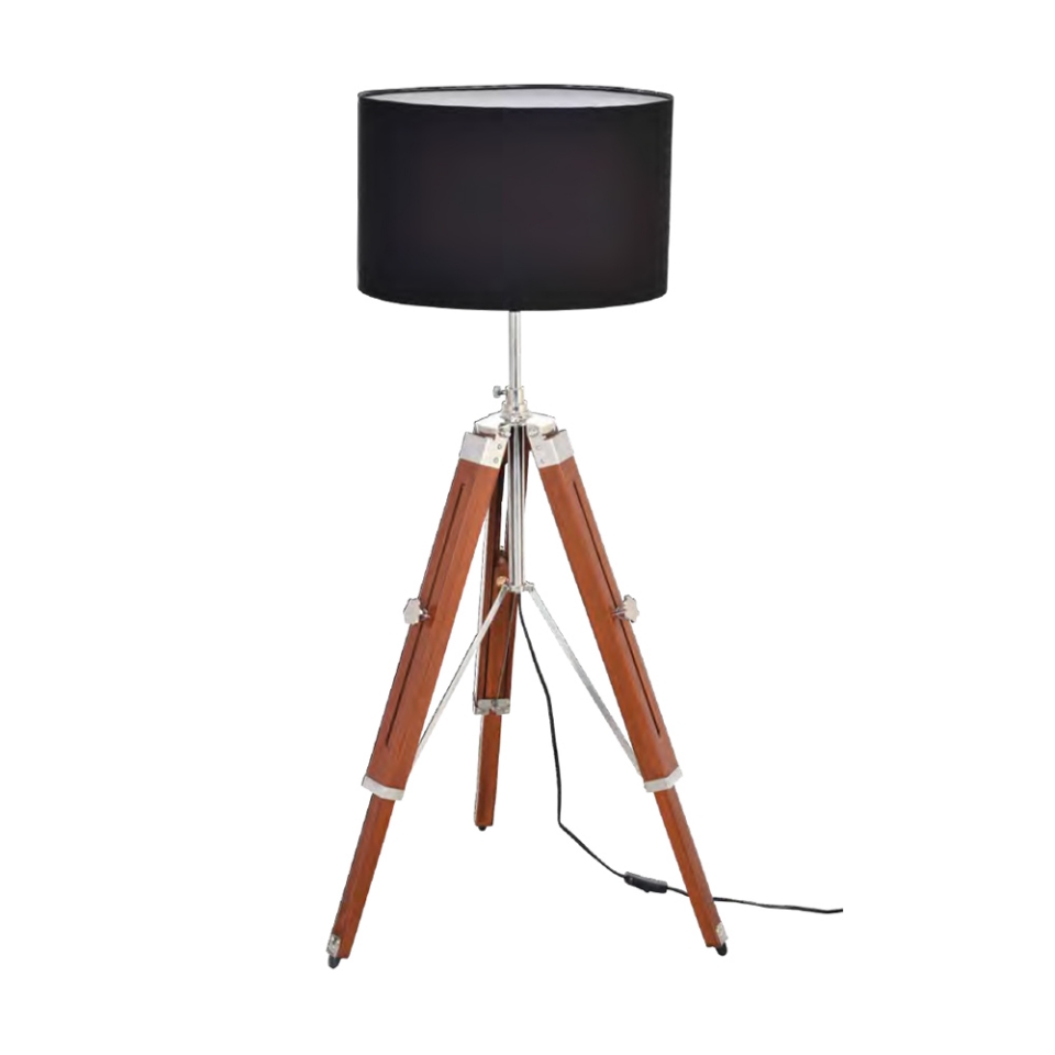 Picture of Light wooden tripod Floor Lamp