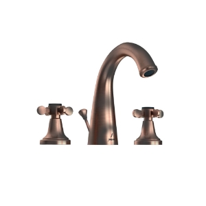 Picture of 3-Hole Basin Mixer with Popup Waste System - Antique Copper
