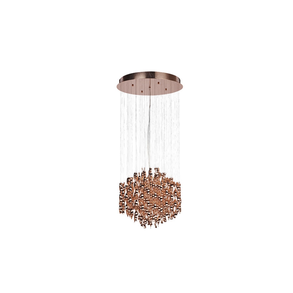 Picture of Metal string Ceiling Light - Rose Gold