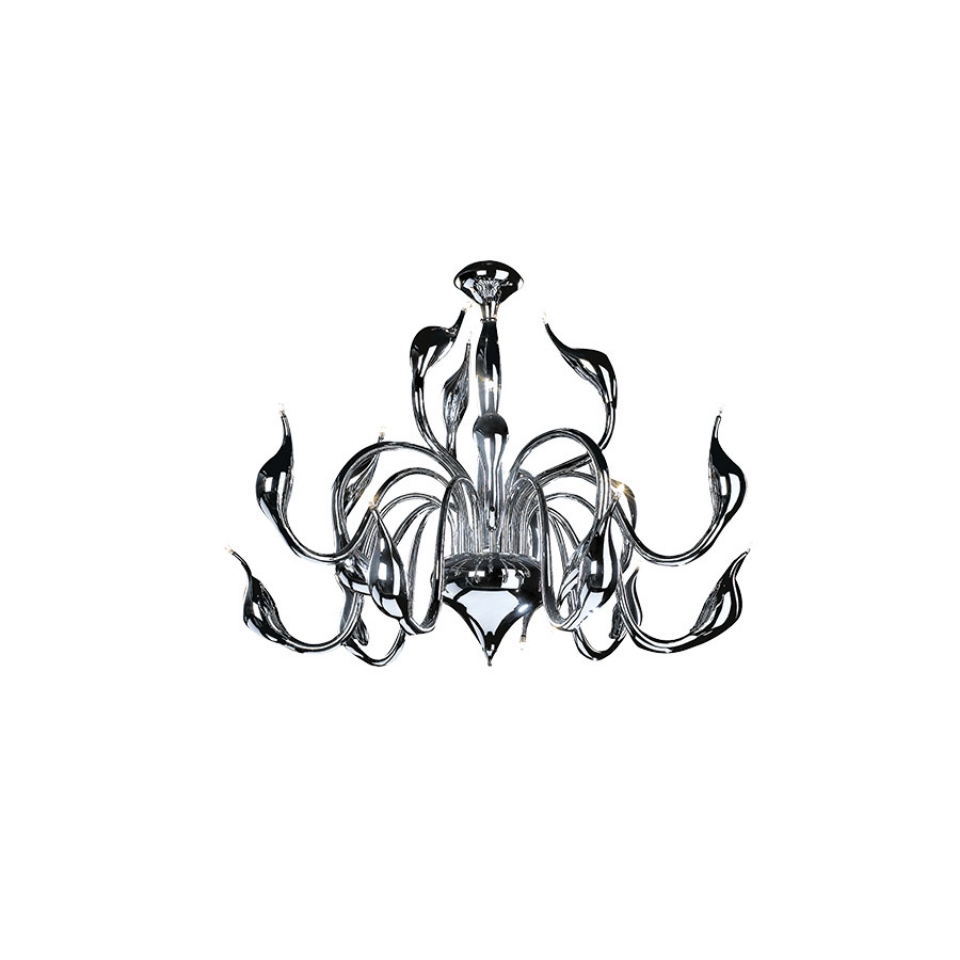 Picture of Meta Swan Chandelier - White
