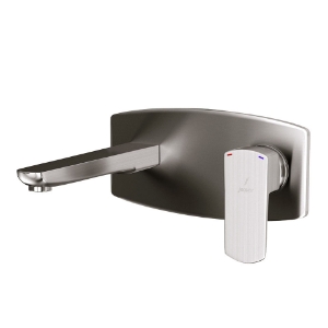 Picture of Exposed Part Kit of Single Lever Basin Mixer Wall Mounted - Stainless Steel