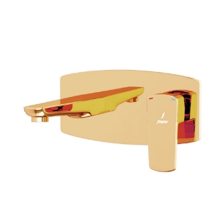 Picture of Exposed Part Kit of Single Lever Basin Mixer Wall Mounted - Gold Bright PVD