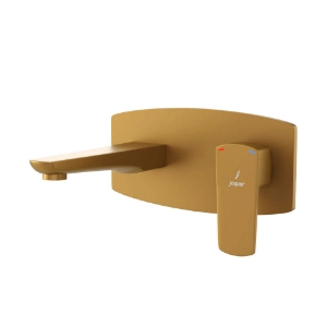 Picture of Exposed Part Kit of Single Lever Basin Mixer Wall Mounted - Gold Matt PVD