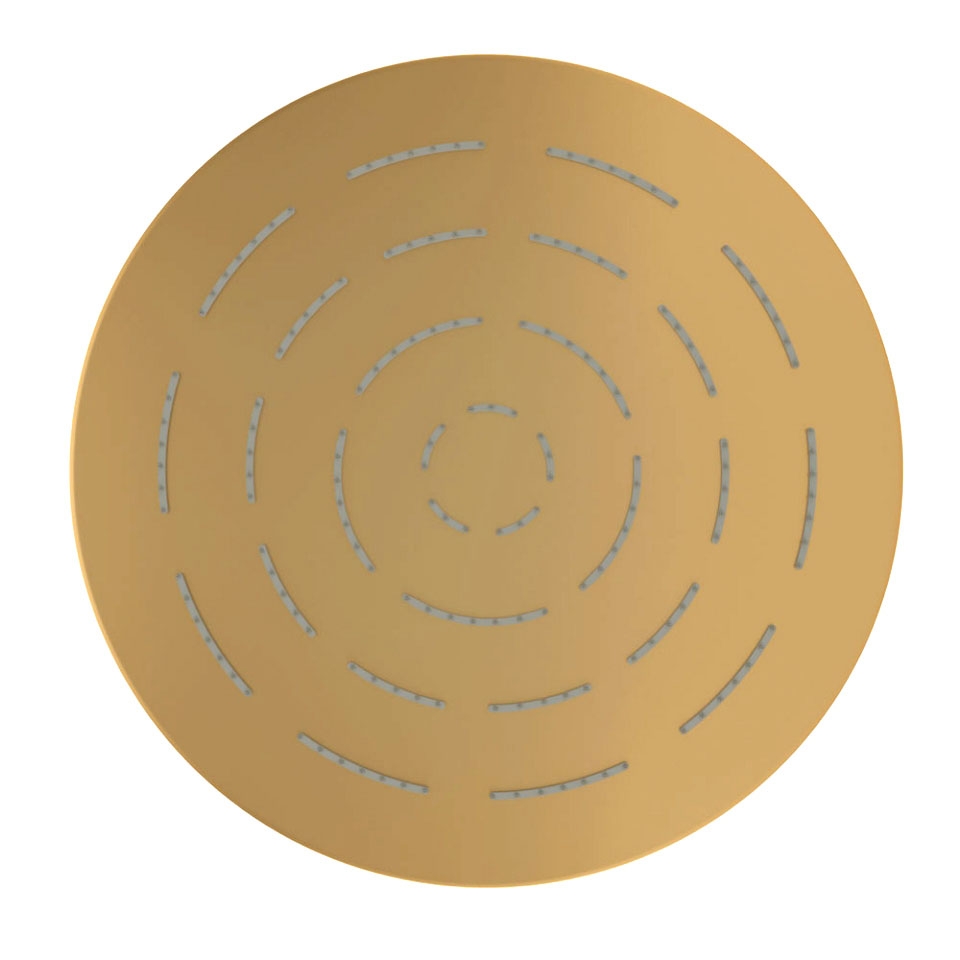 Picture of Round Shape Single Flow Maze Overhead Shower - Gold Matt PVD