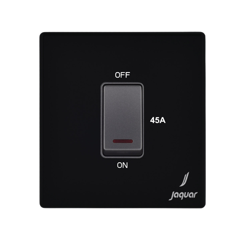 Picture of One Gang 45A Dp Switch - Black