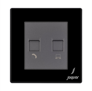 Picture of Telephone & Computer Socket - Black