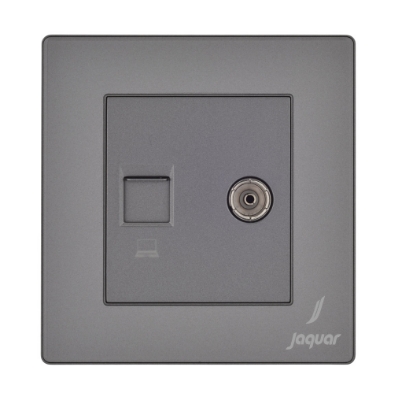 Picture of Television & Computer Socket - Grey