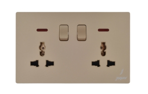 Picture of 13A Universal Switched Socket With Indicator - Gold