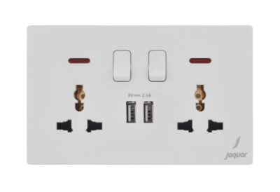 Picture of 13A Universal Switched Socket With Indicator - White