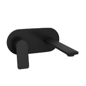 Picture of Exposed Part Kit of Left Hand Side Operated Single Lever Basin Mixer - Black Matt