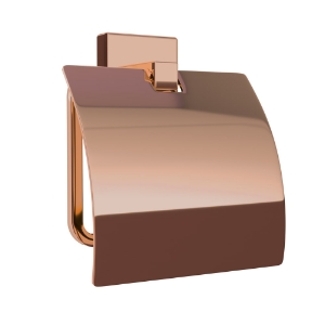 Picture of Toilet Roll Holder with Flap - Blush Gold PVD
