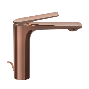 Picture of Single Lever Extended Basin Mixer with Popup Waste - Blush Gold PVD