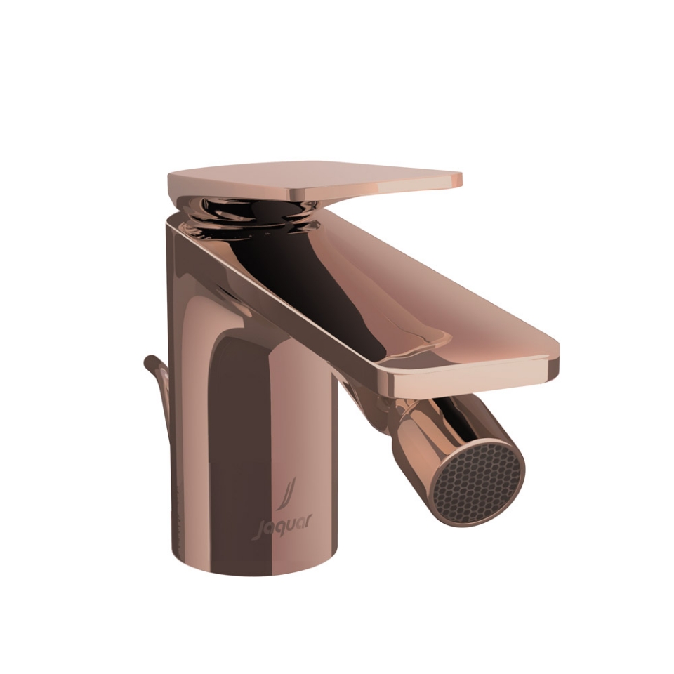 Picture of Single Lever 1-Hole Bidet Mixer with Popup Waste System - Blush Gold PVD