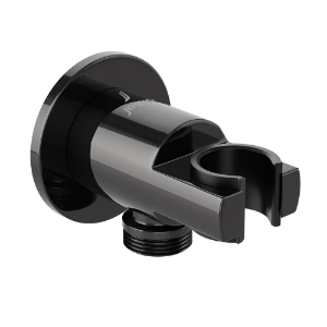 Picture of Wall Outlet with Shower Hook - Black Chrome